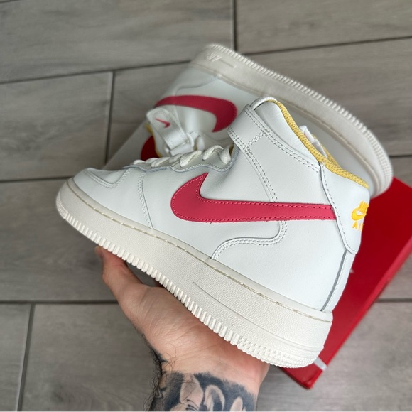 NIKE AIR FORCE 1 MID CREAM - Picture 3 of 4